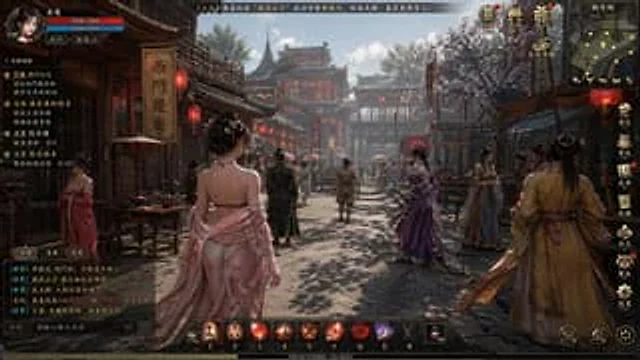Example generated from “金瓶梅古风开放世界游戏截图”