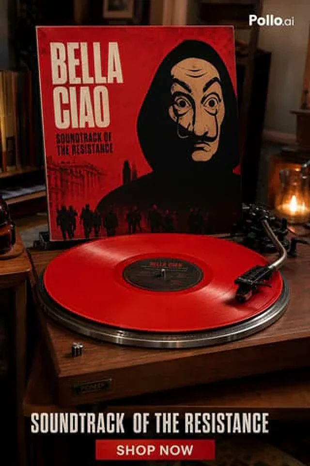 Example generated from “Red Vinyl Soundtrack Ad”