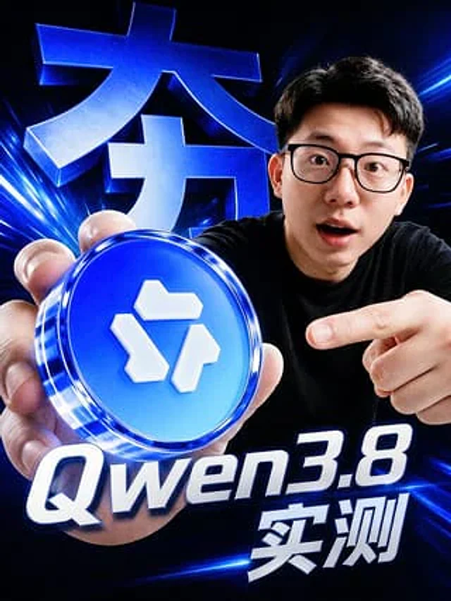 Example generated from “Cyber Blue Qwen Tech Review Poster”
