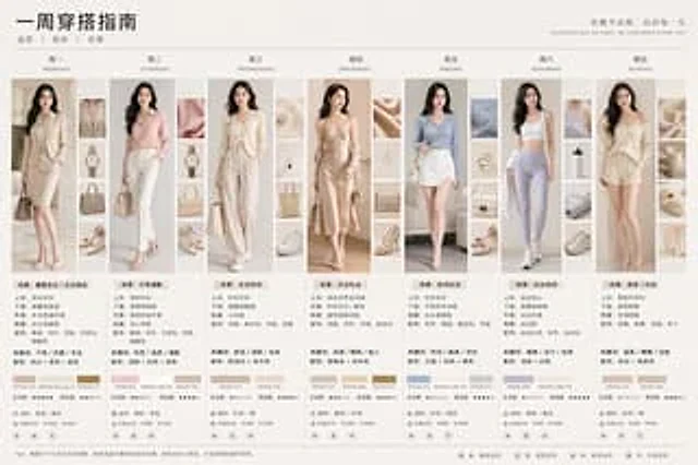 Example generated from “7-Day Fashion Lookbook Infographic”