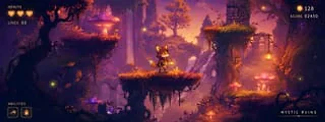 Example generated from “Mystic Ruins Platformer Screenshot”