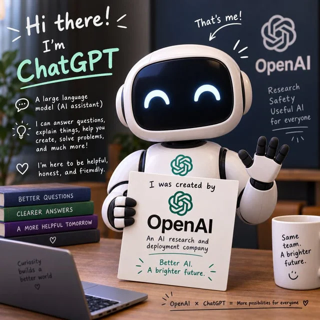 Example generated from “Friendly ChatGPT Robot Office Scene”