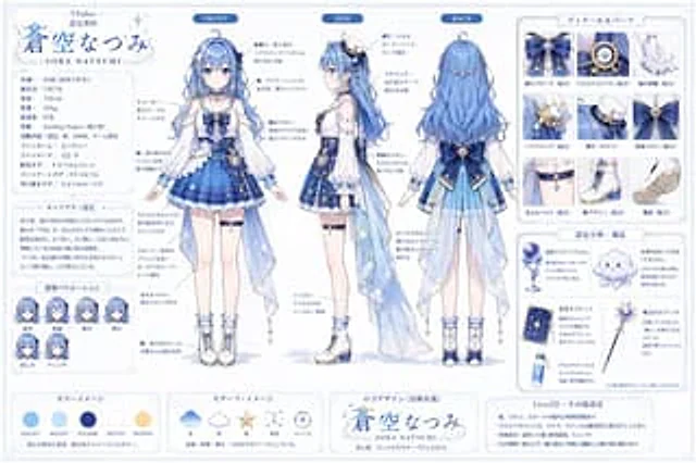 Example generated from “VTuber Character Reference Sheet”
