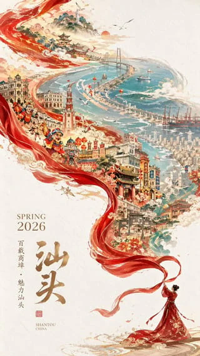 Example generated from “Epic Chinese Cityscape Ribbon Poster”