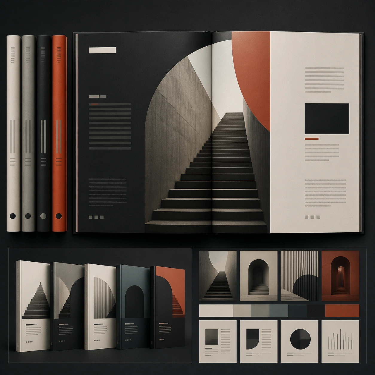 Architectural Book-Series Spread Mockup — ChaosRealmsAI · MIT