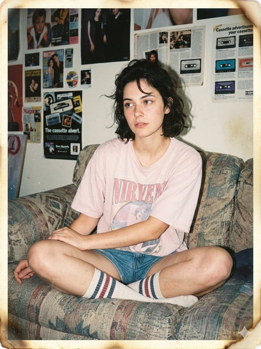 1990s Indie Bedroom Portrait