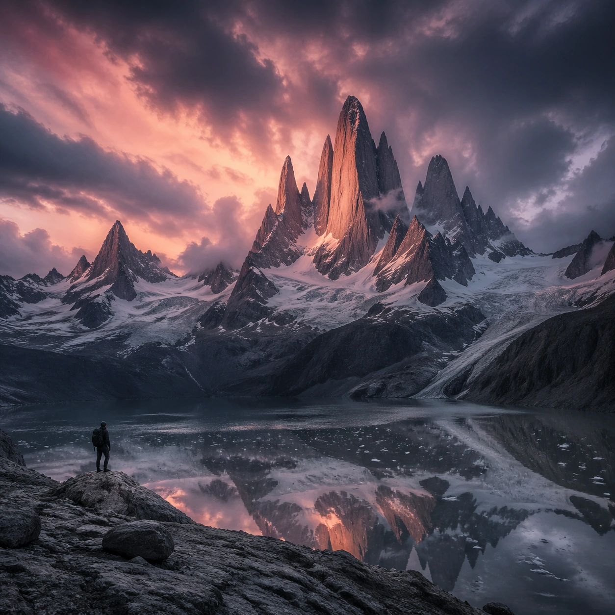 Patagonian Granite-Spire Landscape Study — ChaosRealmsAI · MIT