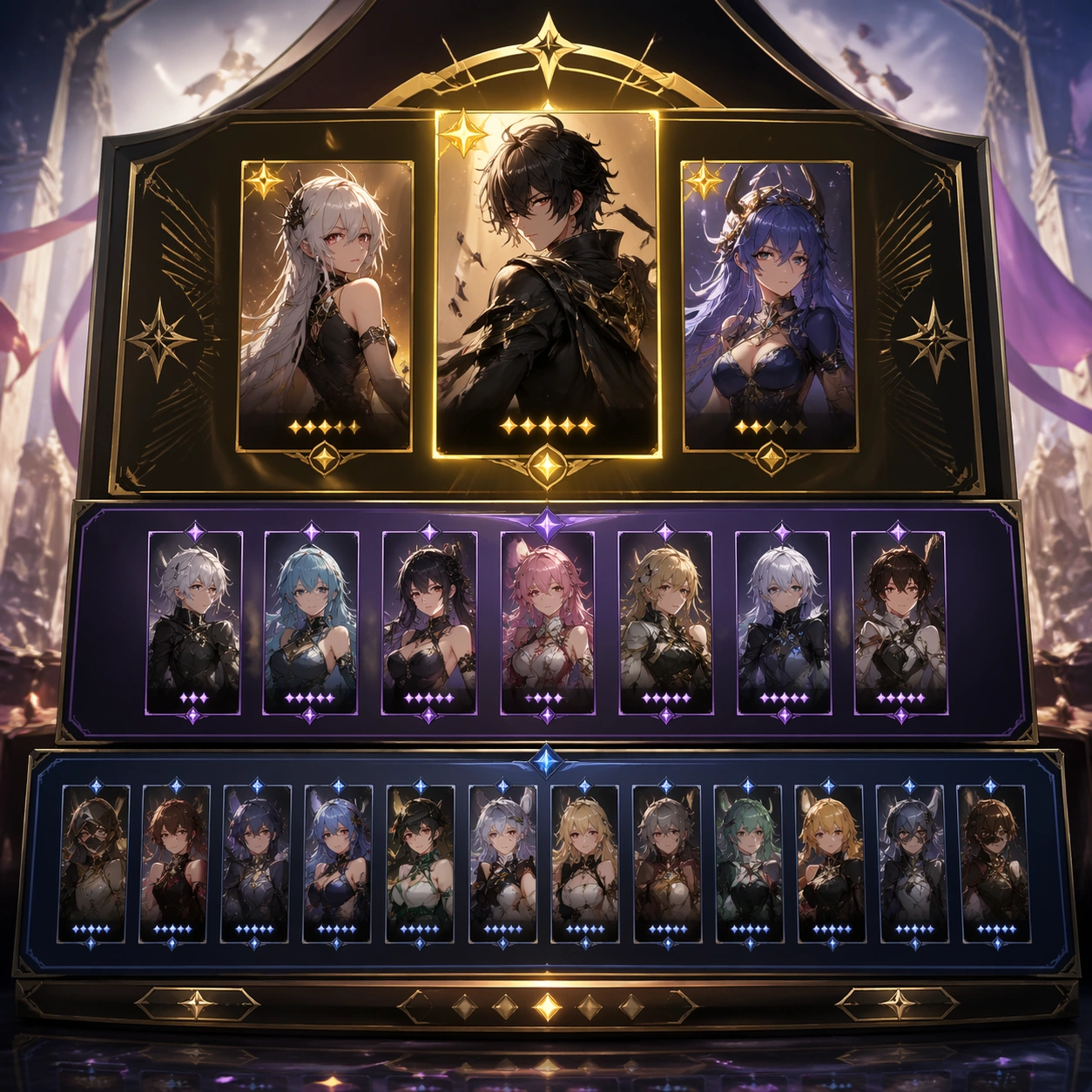 Fantasy Character-Roster Event Board — ChaosRealmsAI · MIT