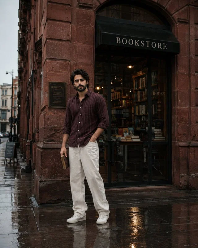 Example generated from “Street Side Bookstore Portrait”