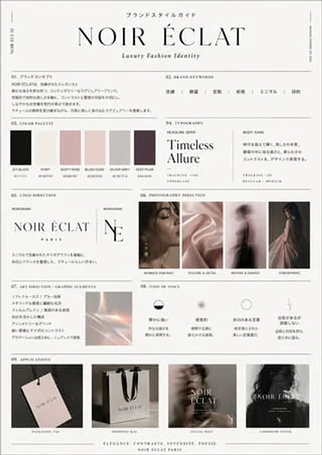 Example generated from “High-End Brand Guide Prompt”