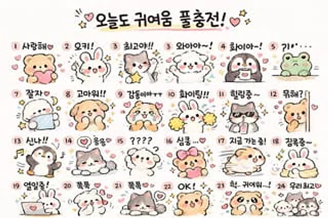 Example generated from “Kawaii Animal Sticker Sheet Generator”