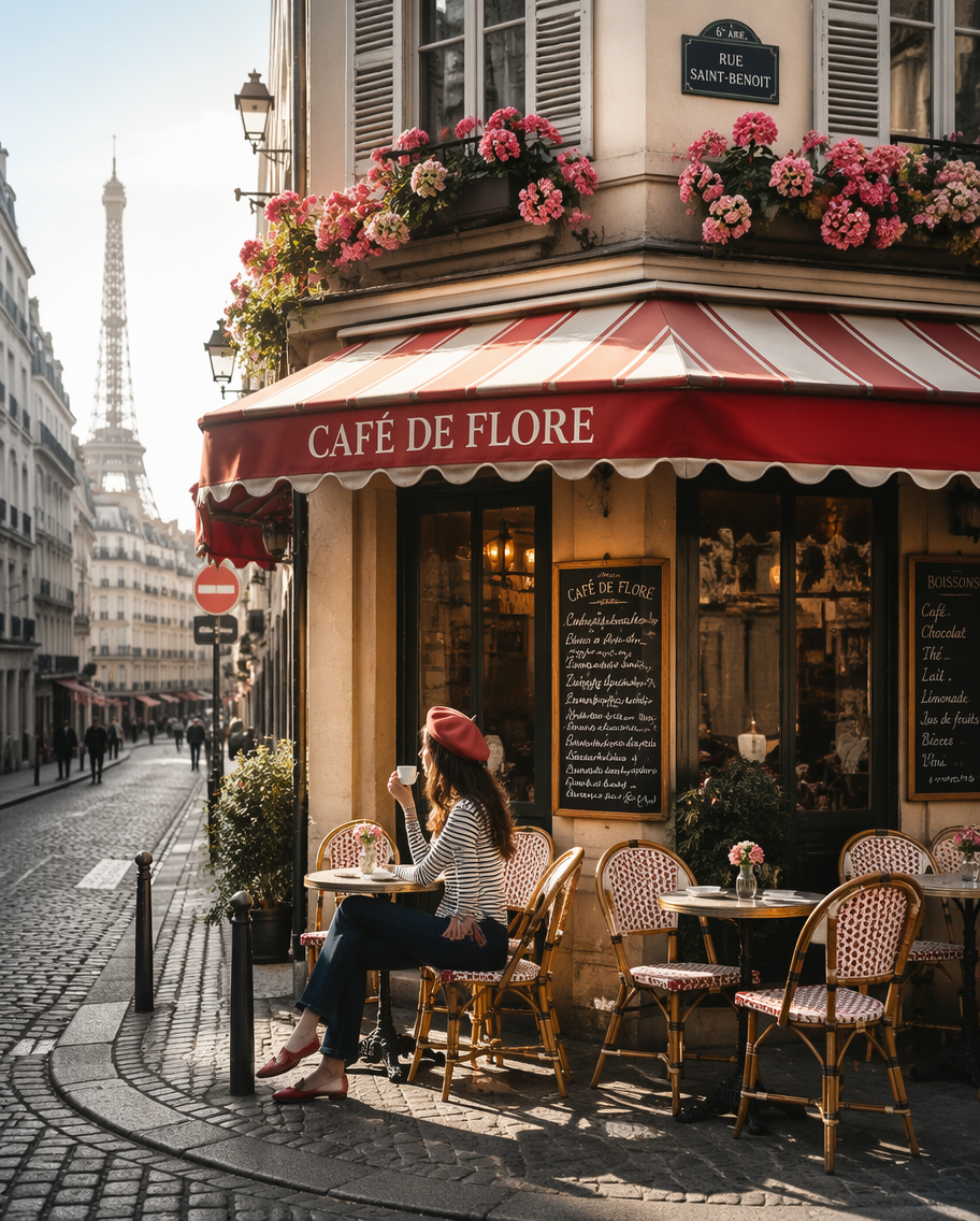 Example generated from “Parisian Café Street Scene — API Models · CC BY 4.0”
