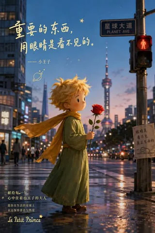 Example generated from “Little Prince Shanghai Rain Poster”