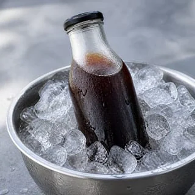 Example generated from “Cold Brew Bottle in Ice Bath”