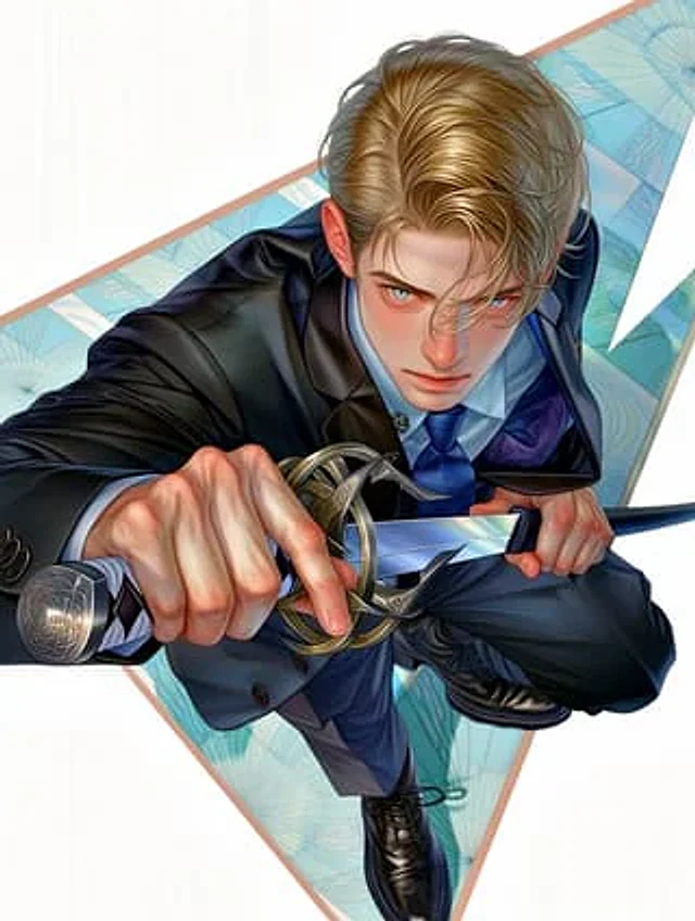 Example generated from “Anime Swordsman in Suit”