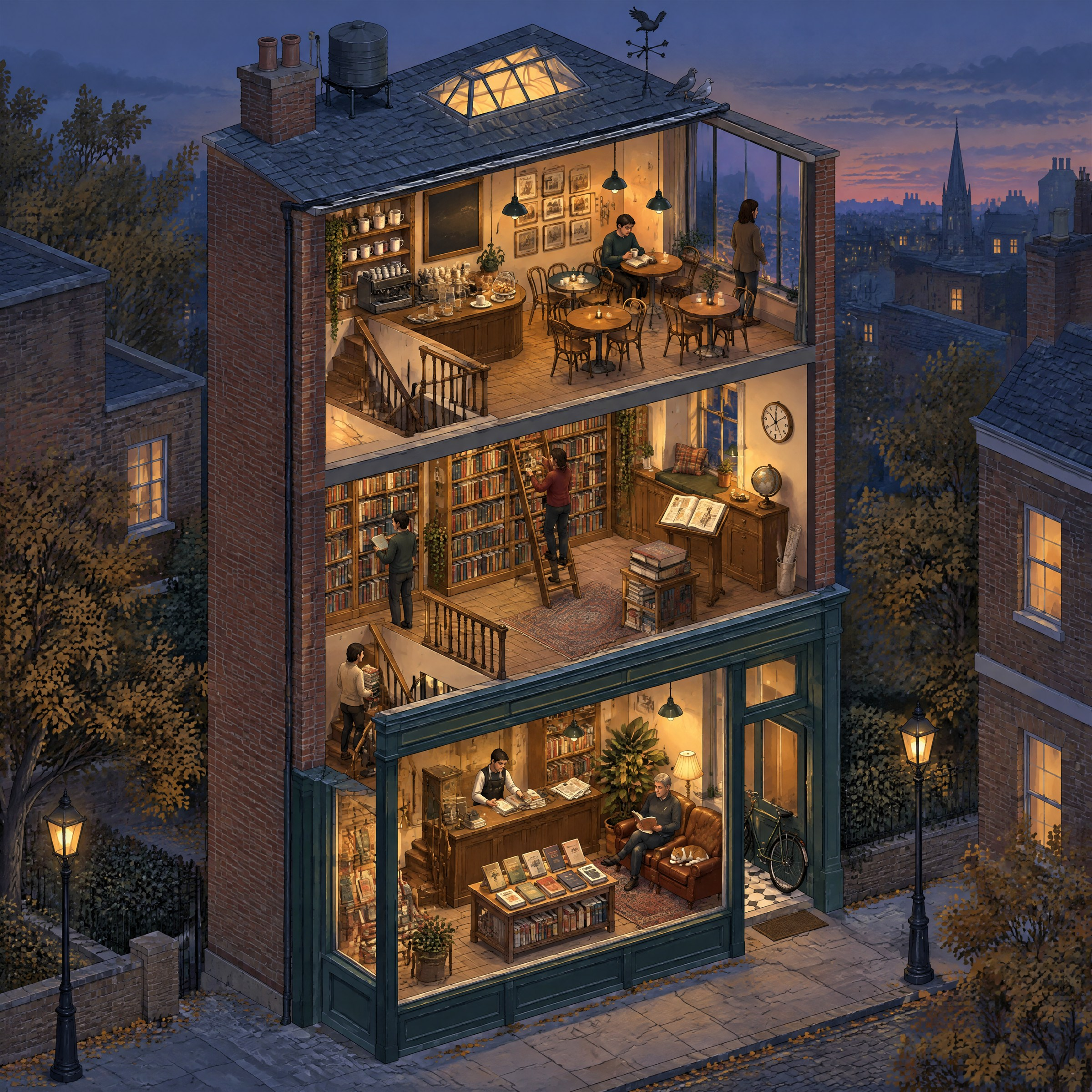 Example generated from “Isometric Bookshop Cutaway — Callirra Atlas · CC BY 4.0”