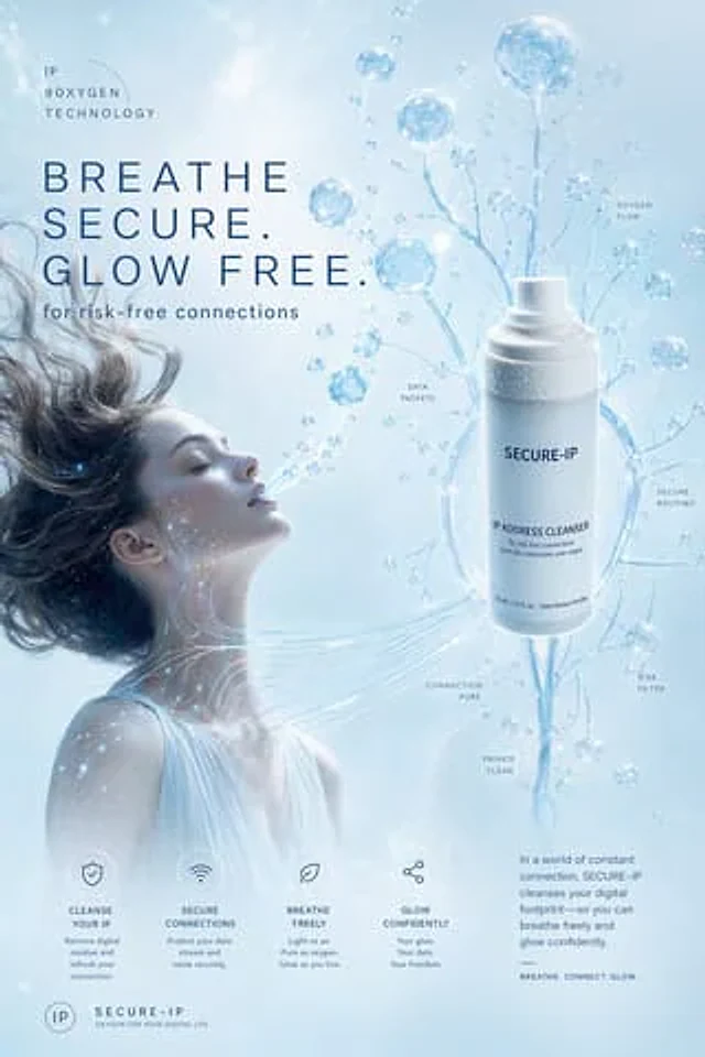 Example generated from “Futuristic Secure-IP Ad Poster”