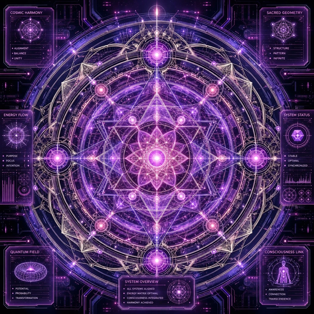 Circuit Mandala Fantasy Illustration — ClawLabs AI · MIT