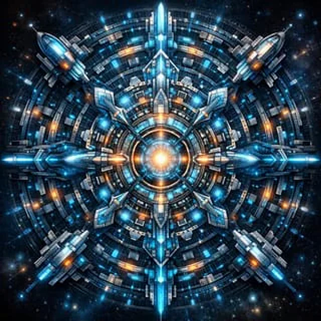 Example generated from “Futuristic Mandala Illustration”