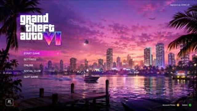 Example generated from “Vice City Sunset Game Menu Mockup”
