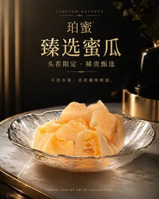 Example generated from “Luxury Melon Poster from Food Reference”