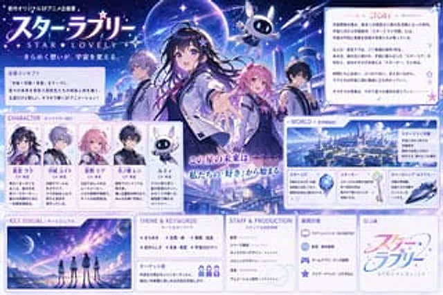 Example generated from “Anime Sci-Fi School Proposal Board”