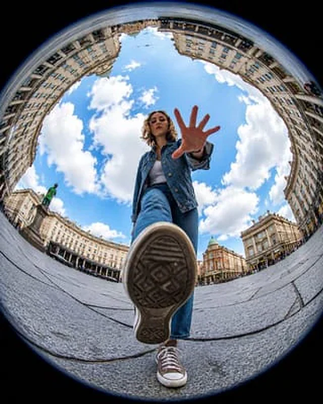 Example generated from “Ultra-Realistic Fisheye Urban Photography”