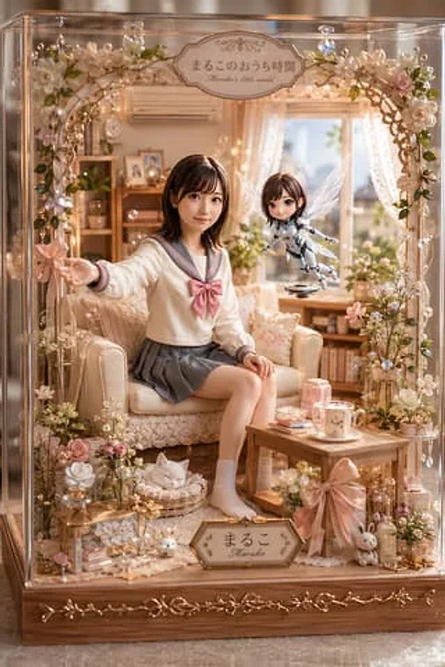 Example generated from “Kawaii Glass Dollhouse Diorama”
