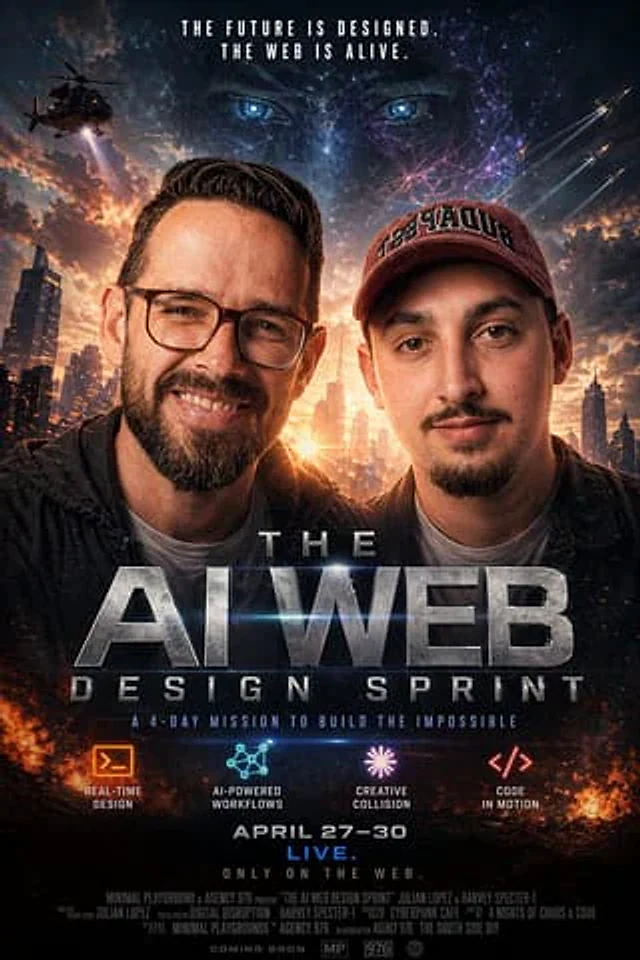 Example generated from “Cinematic AI Web Sprint Poster”