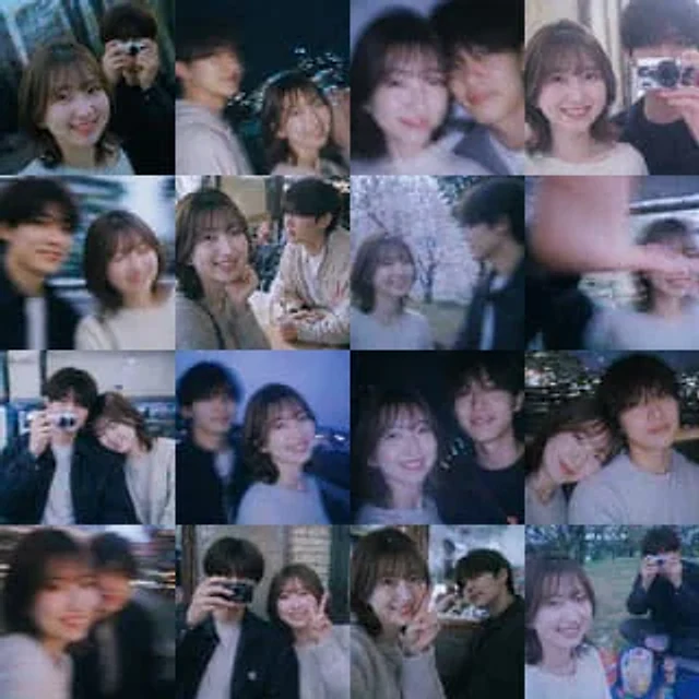 Example generated from “Nostalgic Youth Memory Photo Grid”