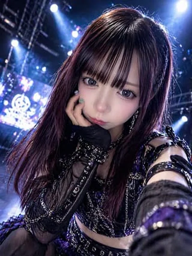Example generated from “Gothic Idol Concert Selfie”