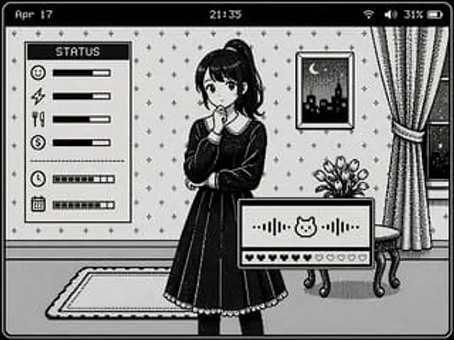 Example generated from “Retro Pixel Art UI Mockup”