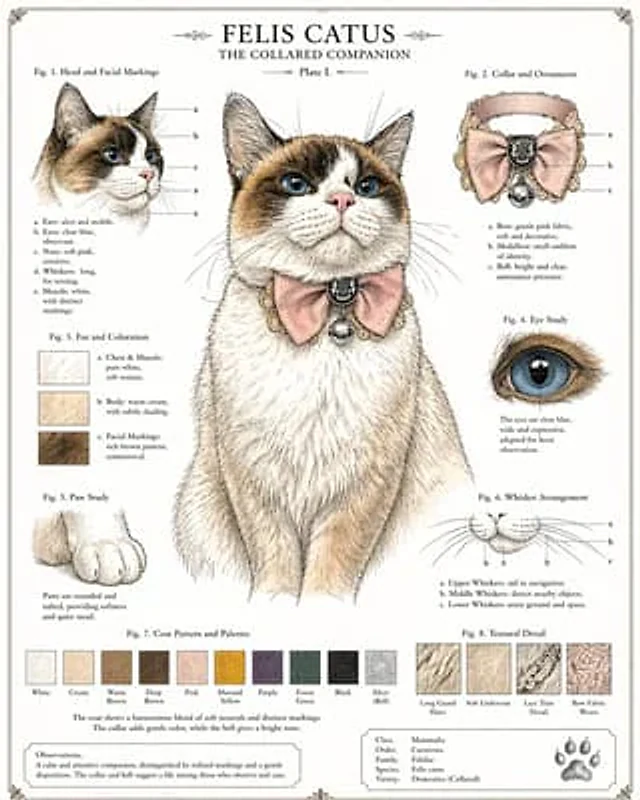 Example generated from “Vintage Cat Natural History Plate”