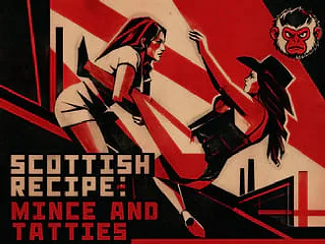 Example generated from “Retro Constructivist Fight Poster”