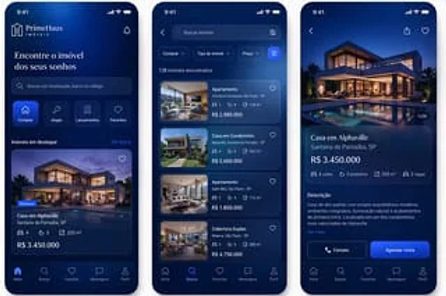 Example generated from “Luxury Real Estate App UI Mockup”