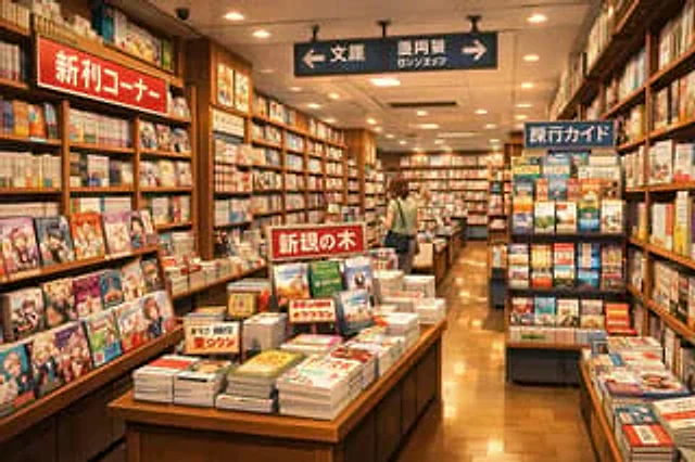 Example generated from “Japanese Bookstore Interior”