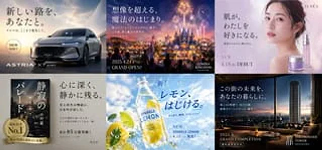 Example generated from “Multi-industry Japanese Ad Collage”