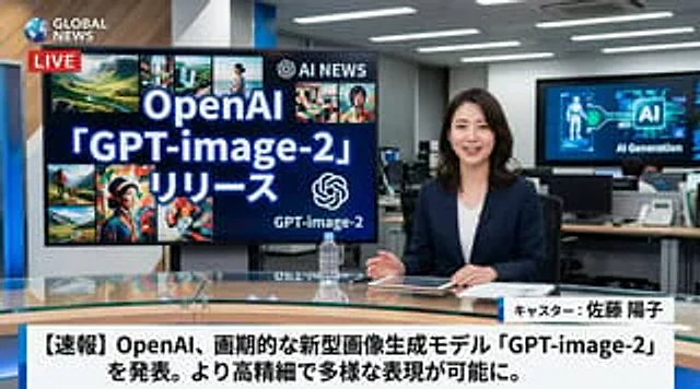 Example generated from “Japanese News Broadcast Mockup”