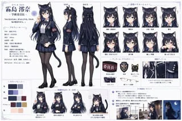 Example generated from “Catgirl Student Council Reference Sheet”