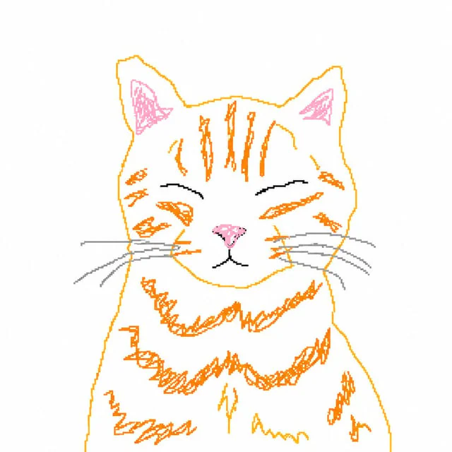 Example generated from “Bad MS Paint Cat Redraw”