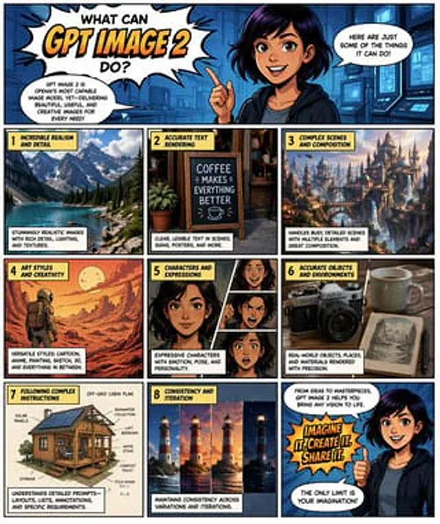 Example generated from “Comic Page for GPT Image 2 Capabilities”