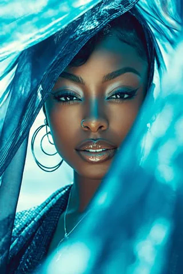 Example generated from “Luxury Glam Beauty Portrait”