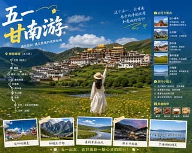 Example generated from “Gannan Golden Week Travel Poster”