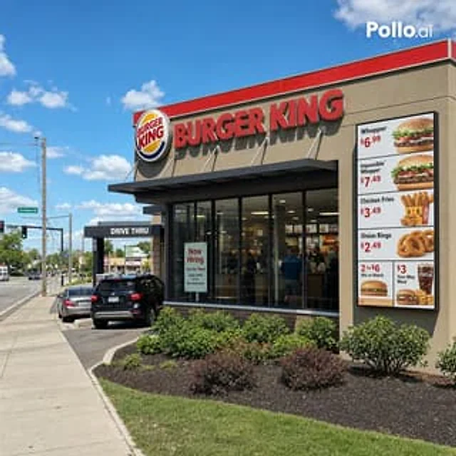 Example generated from “Photorealistic Fast Food Storefront”