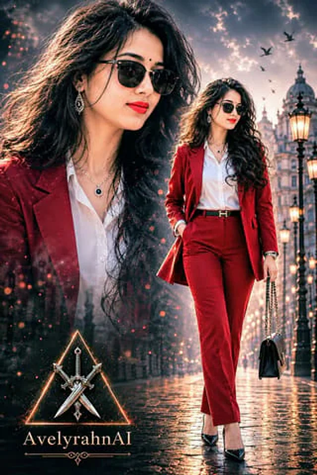 Example generated from “Multi-Exposure Indian Woman Fashion Poster”