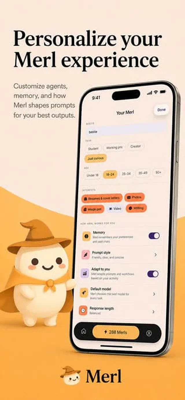 Example generated from “Merl iOS Personalization Screenshot”
