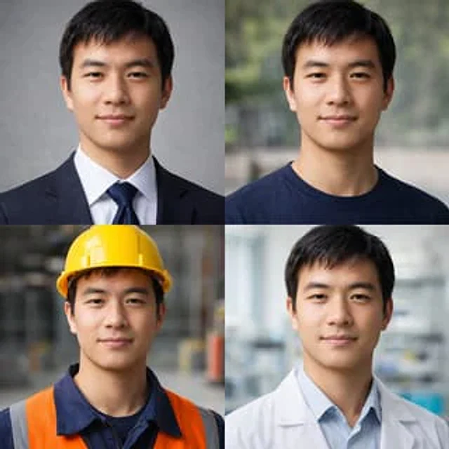 Example generated from “4-Panel Professional Avatar Grid”