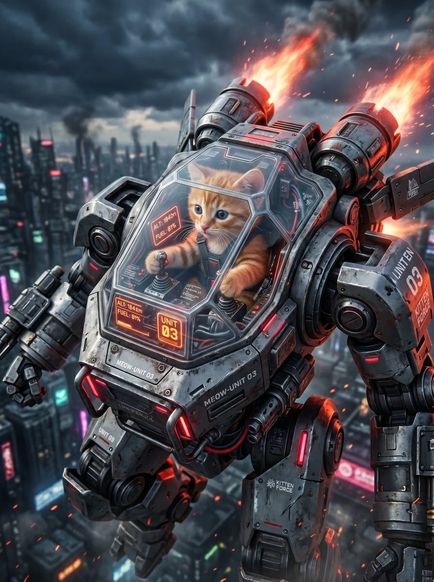 Photorealistic Futuristic Mecha