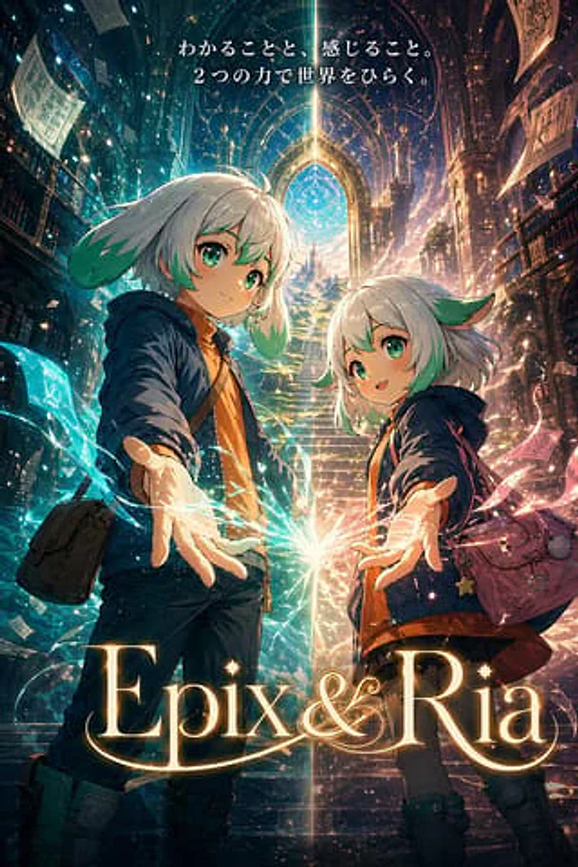 Example generated from “Fantasy Library Poster for Epix & Ria”