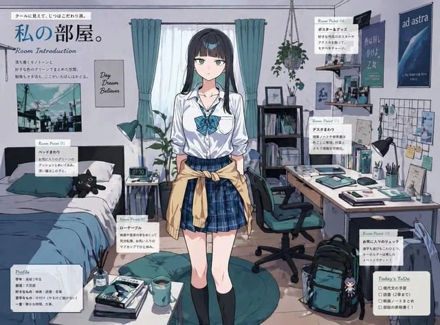 Example generated from “Character Room Visualization Prompt”